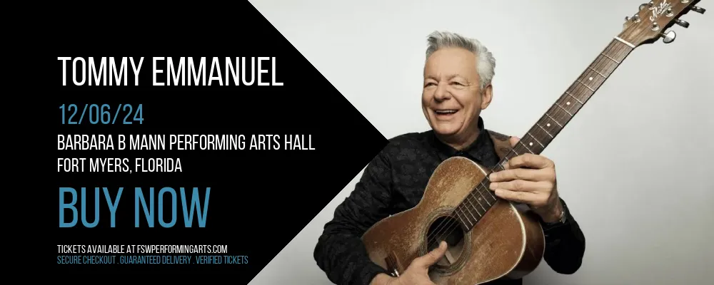 Tommy Emmanuel at Barbara B Mann Performing Arts Hall